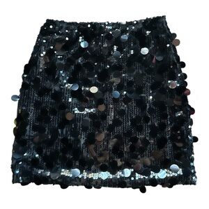 Sequin mini skirt XS